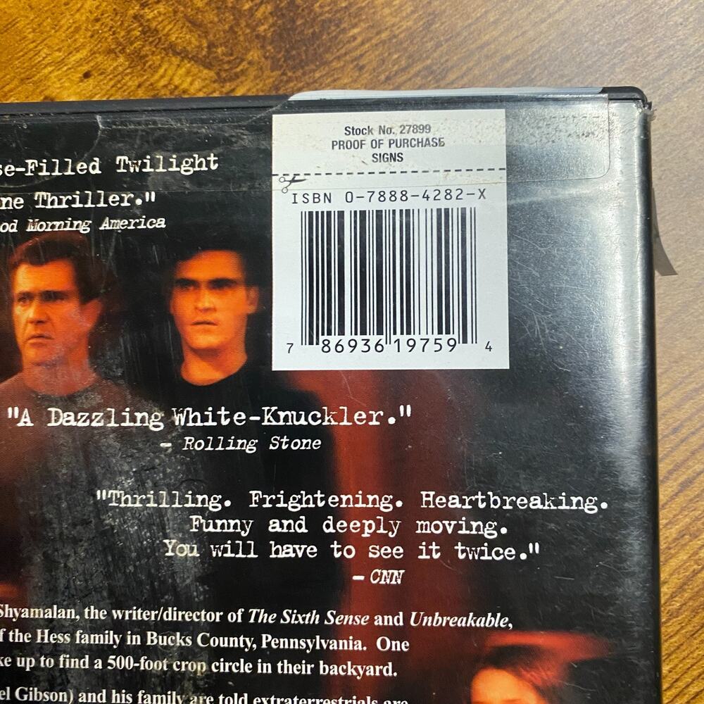 Signs (DVD, 2002) - Picture 3 of 5